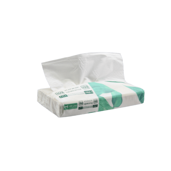 HDB White Soft Tissue 150 Sheets