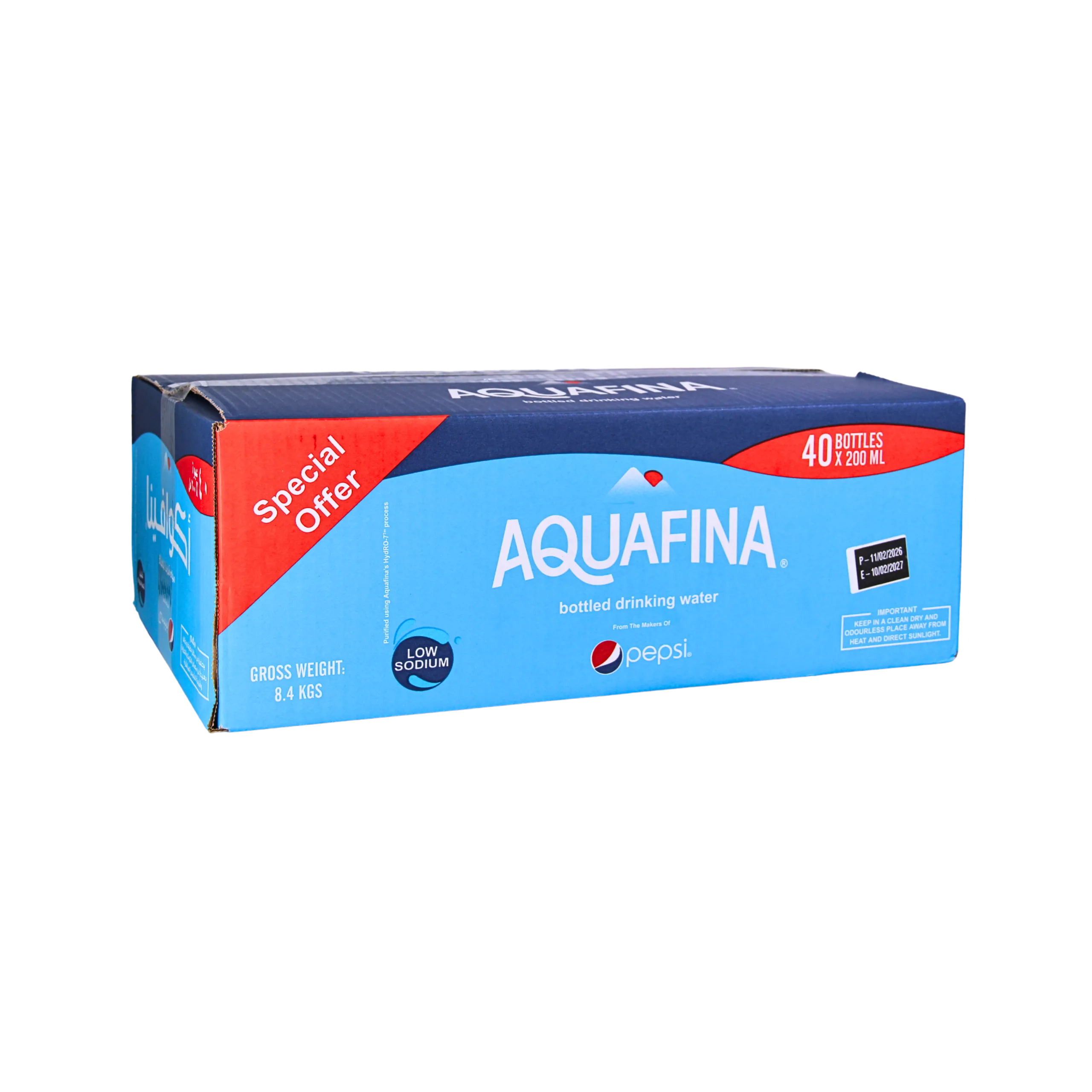 ⁦AQUAFINA 200ml (10 cartons)⁩ - الصورة ⁦2⁩